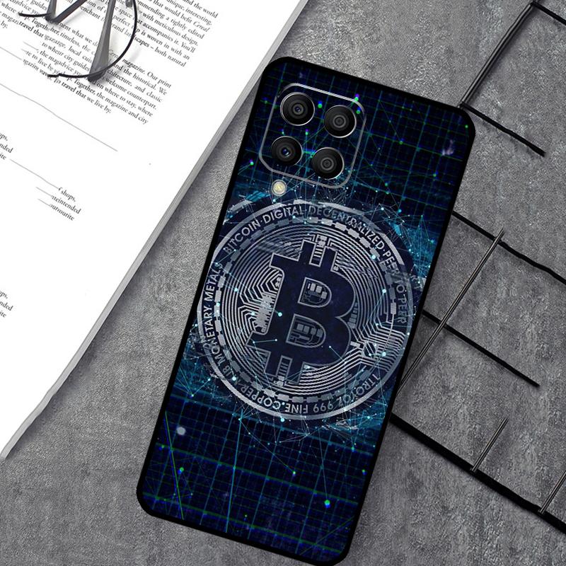 Смешной чехол с монетами Bitcoin для Samsung Galaxy M15 M11 M12 M13 M14 M06 M16 M36 M56 M31 M53 M32 M52 M35 M55 M34 M54