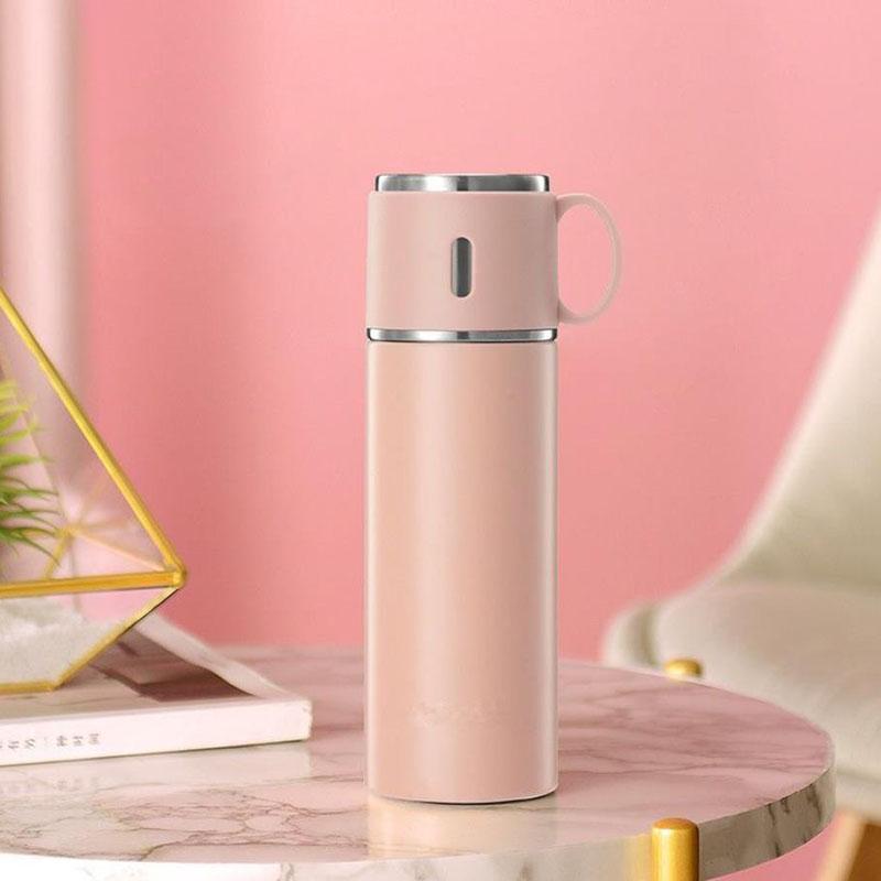 Изолированная чашка из нержавеющей стали, большая емкость, корейская студенческая чашка для воды, простая портативная изолированная чашка для воды в стиле Ins