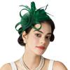 Luxury Small Top Hat Headband Retro Bridal Headband Fashion Fascinator Headdress Women