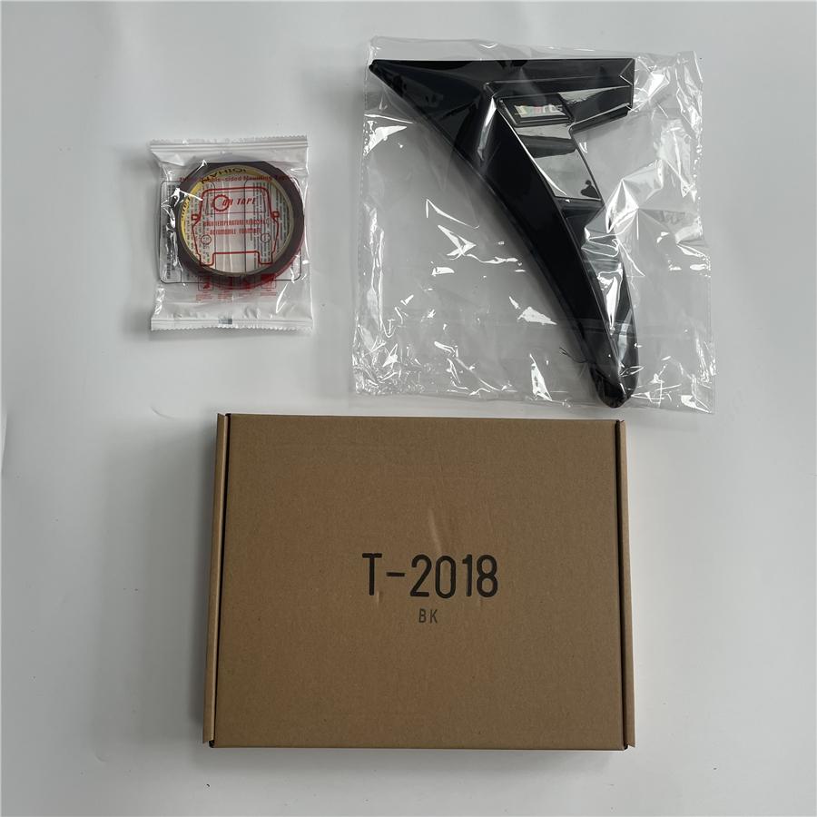 Глянцевый черный накладка на крыло автомобиля, воздухозаборник, спортивный стиль