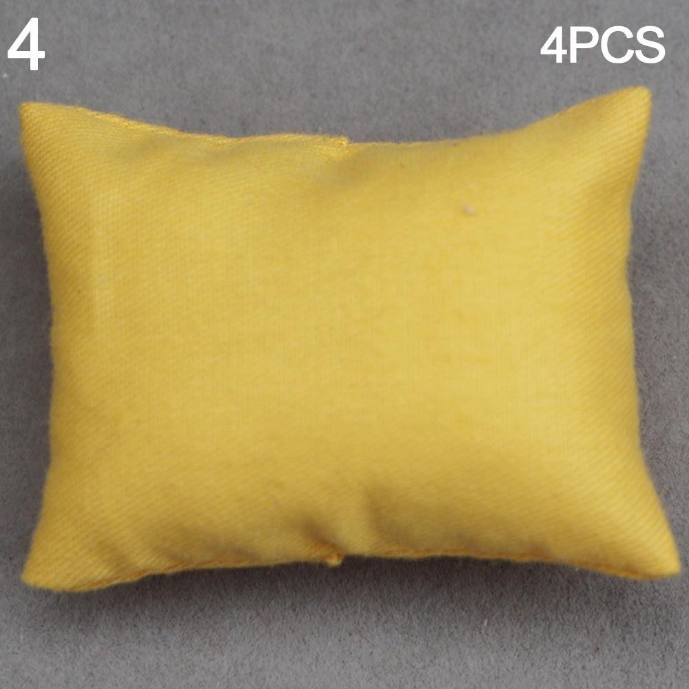 Simulation chair Wooden Table Doll House Decoration Dollhouse Sofa Cushion Table Furniture Toys