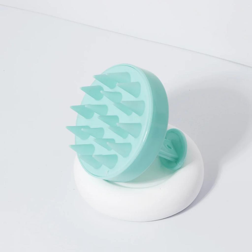 1 шт. силиконовая мягкая щетка для шампуня, массажная расческа для кожи головы, тщательно очищает кожу головы, щетка для массажа тела, парикмахерская щетка для волос