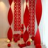 Festive Chinese Wedding Hanging Flags Traditional Door Curtain Hanging Decor  Living Room