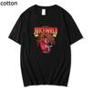 Футболка Рэп Мужская крутая уличная мода Трендовая футболка Узор Принт Футболка Хип-хоп Топ Футболка