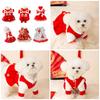 Наряд для собаки на китайский Новый год, с меховой подкладкой, костюм в стиле тан, праздничный комбинезон для собаки, наряд на китайский Новый год, зимняя одежда