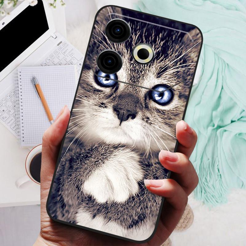 Для чехла Tecno Pova 6 Neo Pova6 Neo Роскошный телефон Силиконовая задняя крышка Для чехлов Tecno Pova 6 Neo Pova 6Neo Защитная оболочка Capas