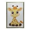 Baby Giraffe - Decorative Poster Baby Giraffe - Decorative Poster, 30X40 Cm, Light Oak Wooden Frame, Matte Paper 230 Gsm