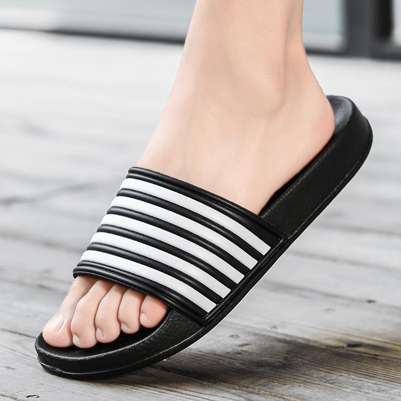 Тапочки мужские женские летние новые повседневные полосатые пляжные шлепанцы мужская и женская дизайнерская обувь домашние тапочки для ванной комнаты для пар