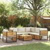 VidaXL Garden Lounge Set with Cushions 7 Pcs Solid Acacia Wood, Outdoor Sofa Set, Modular Sofa 3214913