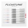 Шариковая ручка Pentel Flowtune на масляной основе, Черный, Красный, Синий, 0,4 мм, 3 шт., BZN204-3, Шариковая ручка с низким трением, Система подачи чернил, Специальная подушка для чернил