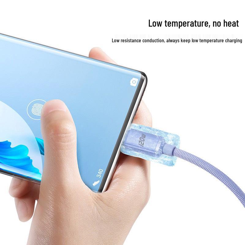 Jingyao 120W Super Fast Charge Type-C Cable for Huawei, Honor, Vivo, Oppo, Xiaomi 6A