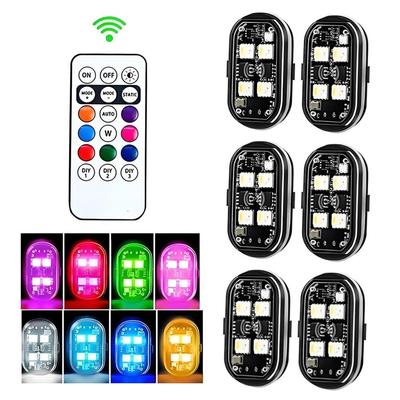 Беспроводные светодиодные стробоскопы с дистанционным управлением RGB мигающая лампа предупреждающие огни для предотвращения столкновений задний фонарь для вертолета велосипеда автомобиля мотоцикла
