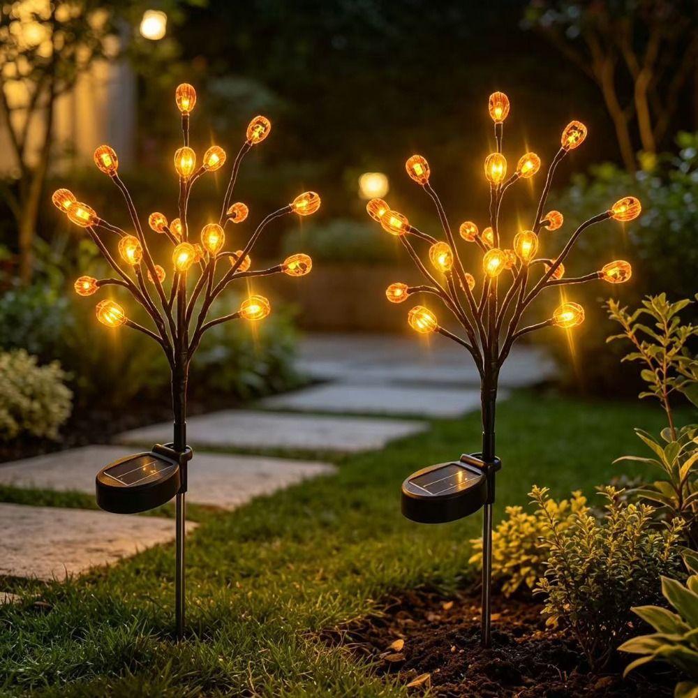Auto On/Off Solar Garden Lights Waterproof Halloween Lights Solar Garden Stake Lights Lawn