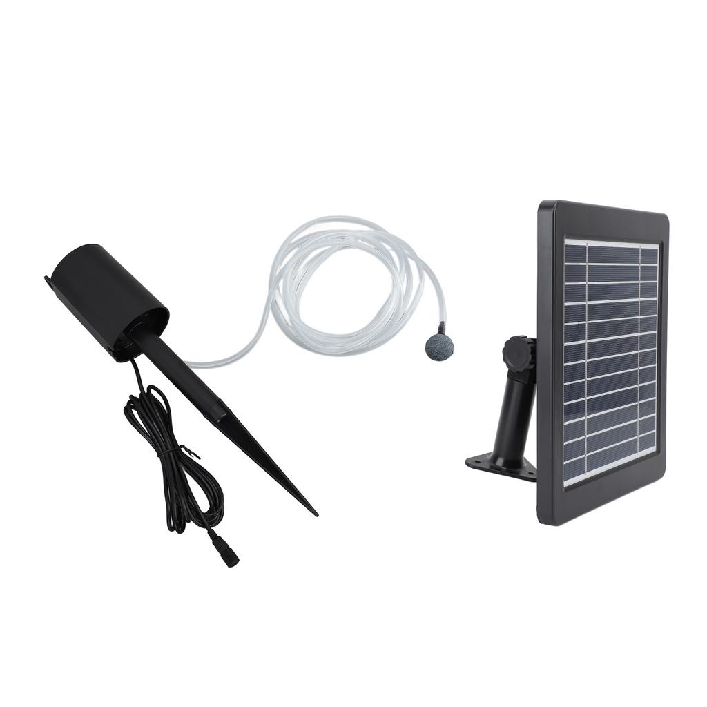 6V 4W Solar Pond Aerator Air Pump Kit IP64 Waterproof 0.8L Per Minute 3 Modes Solar Pond Aerator