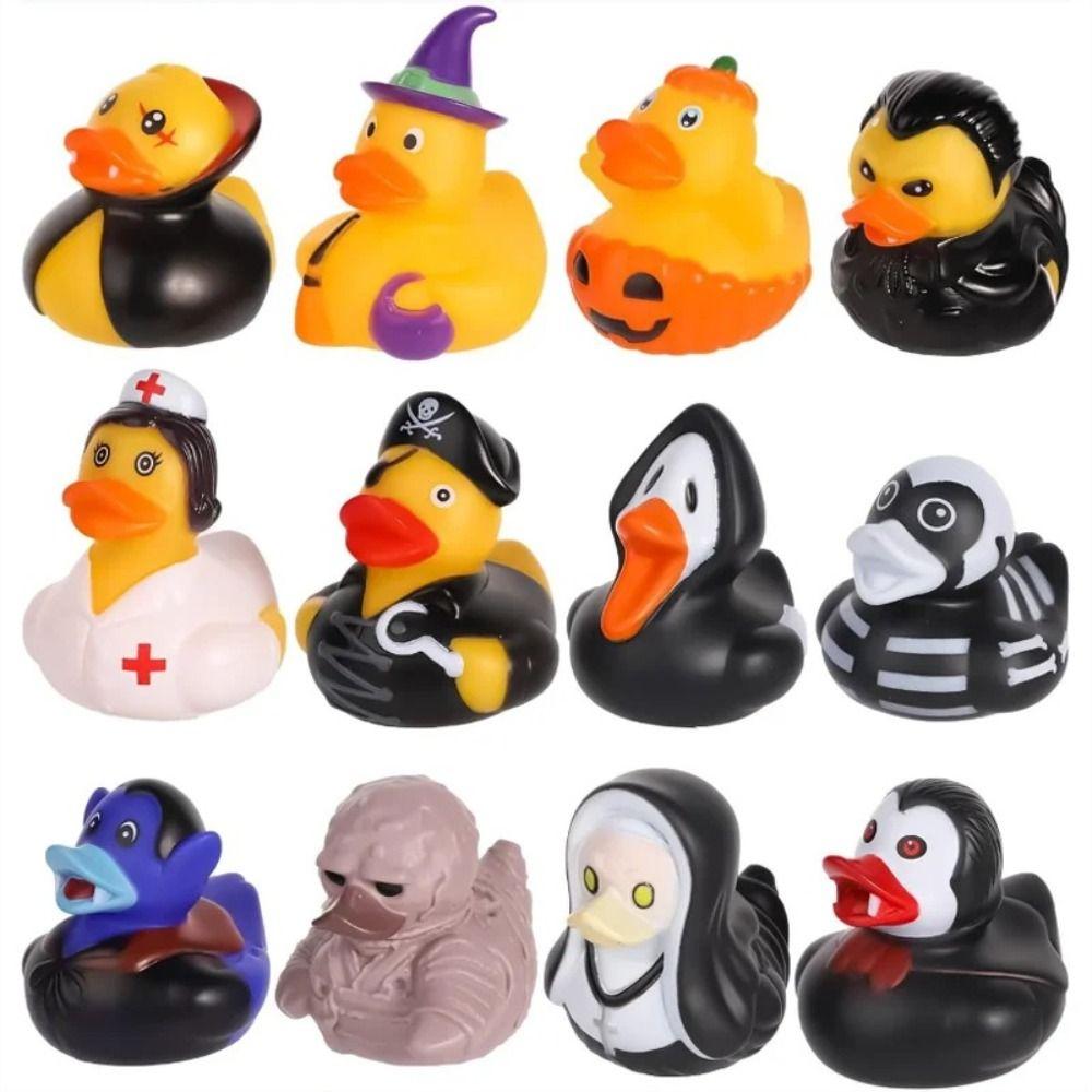 Ducking Floater Halloween Series Duck Cartoon Characters Rubber Duck Toys Festivals Toy