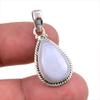 Natural Blue Lace Agate Gemstone Handmade 925 Solid Silver Pendant 1.50" o2O72