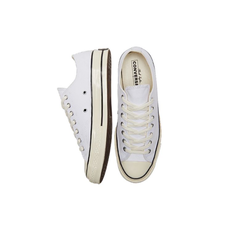 Converse Chuck 70 Low White Black Unisex Sneakers A02306C