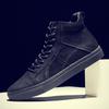 Layer Leather Spring and Autumn Trends Fashion Leather Shoes Sports Casual Shoes Plus Size Men's Shoes British High-Top Shoes Men's Board Shoes Men