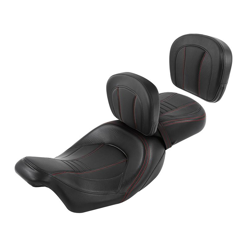 Подушка спинки сиденья водителя и пассажира мотоцикла для Harley Touring Electra Glide Road Glide 2009-2024