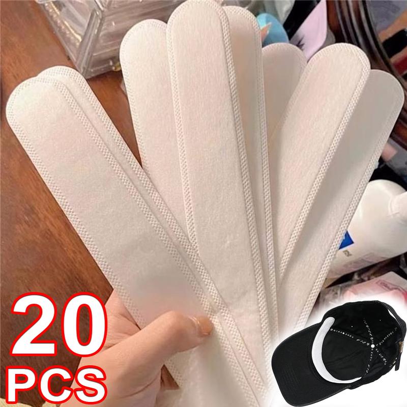 Hat Sweat Absorber Stickers Summer Cap Liner Bands Adhesive Sweat Absorbing Strips for Visor Hat Size Reducer