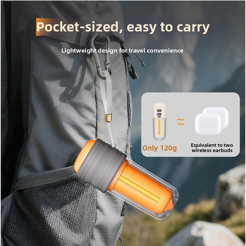 Electric Air Pump Rechargeable Lighting 430L Portable Inflator For Air Mattress Pool Floats Vacuum Storage Bags Camping Parts