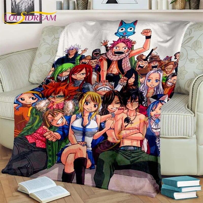 Одеяло «Хвост феи», аниме, одеяло, одеяло Нацу, 3D мультяшное покрывало, фланелевое одеяло для постельных принадлежностей, декор детской комнаты, теплое одеяло