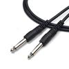 Guitar Shielded Cable Guitar Cable Plug Bass Shielded Hard To Break Instrument Cable for Bass/Keyboard/Amplifier/Drums (S-S Type, 1.5M)