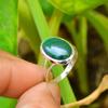 Дизайнерское кольцо ручной работы с малахитовым овальным драгоценным камнем, кольцо ручной работы, серебро 925 пробы, кольца для женщин, подарок на день рождения