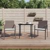 VidaXL Garden Chairs and Cushions Set of 2 Brown 56x59x84 Cm Rattan 364093