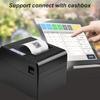 Thermal Receipt Printer 80mm Desktop Direct Thermal Printing USB+LAN Connection 300mm/s High Speed