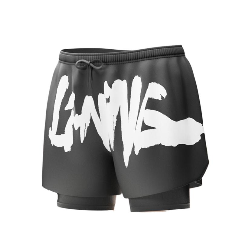 Li Ning Спортивная Модная Коллекция Мужские Плавки Средней Длины LSKU809-1