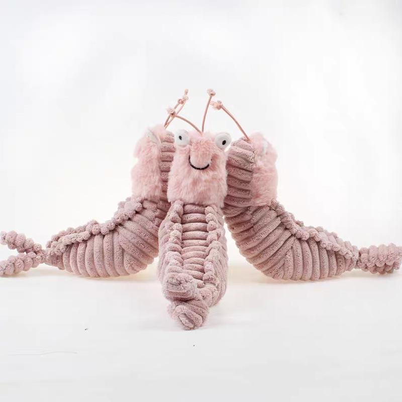 Kawaii Sheldon Shrimp Plush Toys Crispin Crab Larry Shrimp Dolls Stuffed Animal Plushie Children Birthday Gifts Home Decoration