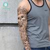 Waterproof Full Arm Tattoo Sticker - Trendy Floral Design