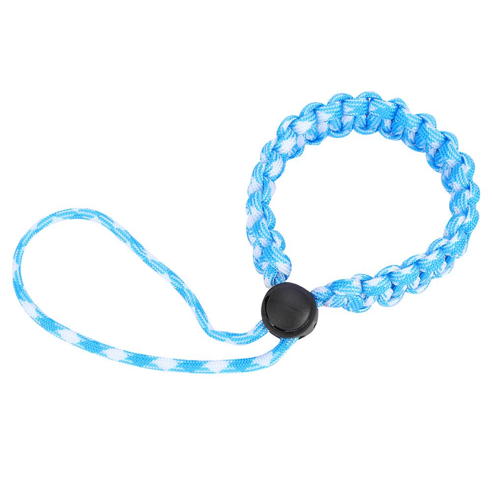 Hand Wrist Rope Diving Pointer Anti Lost Underwater Camera Strap (Blue White)