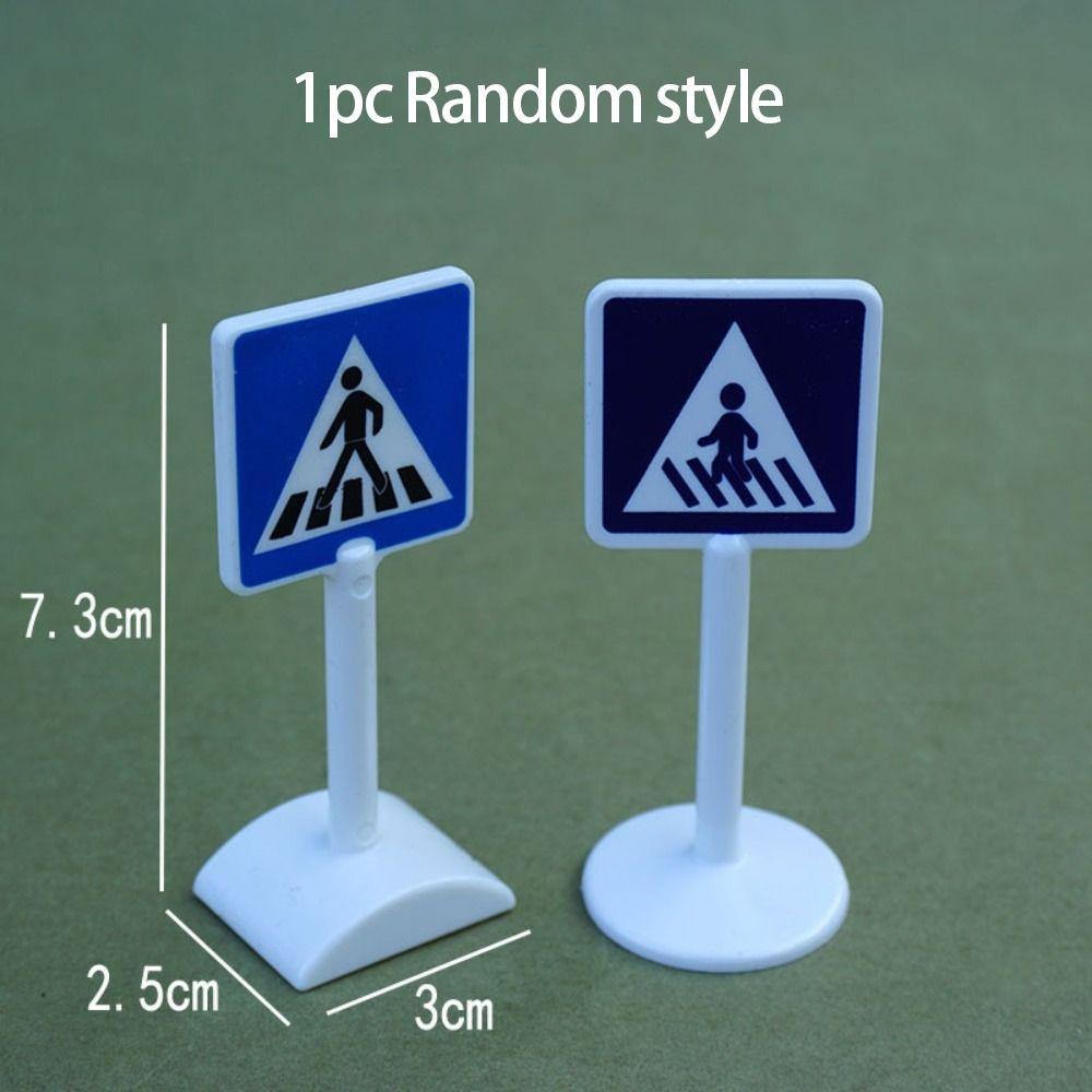Model Toy Simulation City Road Signs Road Block Mini Traffic Road Signs City Street