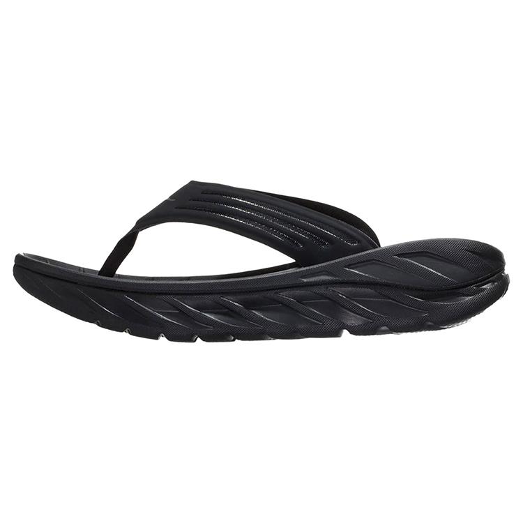 HOKA One One Ora Recovery Flip Черный Темно-Серый Чайка 1099675-BDGGR