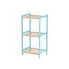 Bathroom Shelf - Berilo - Multicolour - 6.5x31x71 Cm - Freestanding - Modern - 3 Shelves - Bamboo - Pine Finish