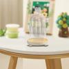 Clear Glass Cloche Dome Wooden Base Terrarium Eternal Flowers Glass Domes Showcase Transparent Dome Cloche Heart