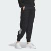 adidas Спортивные брюки с полосатым принтом, повседневные брюки средней посадки с манжетами, женские брюки черного цвета JE3200