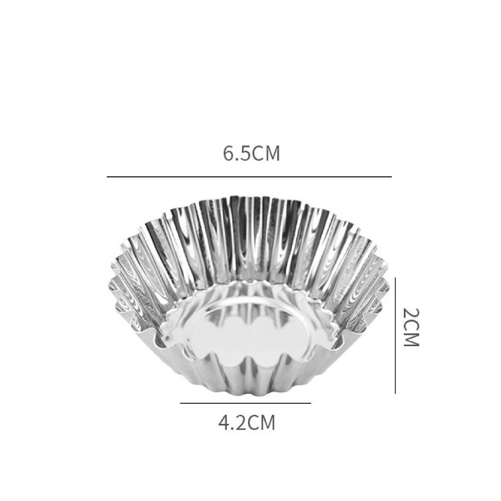 Многоразовая форма для печенья и пудинга Серебряная форма для десертов Формы для тарталеток Цветок Маффин