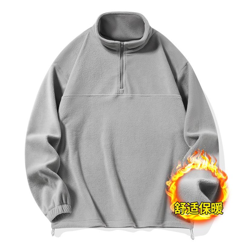 Осень и зима новая четырехцветная флисовая мужская куртка корейской версии модная флисовая куртка