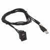 12V Voltage Compatibility Car AUX USB Adapter Dash Mount USB Socket