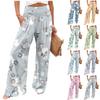 Women's Casual Pants Loose Soft Solid Color  Wide Leg Long Pants High Waist Straight Leg Pants
