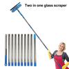 Набор инструментов для чистки оконных скребков 2 в 1, силиконовое лезвие, впитывающий скребок из волокна