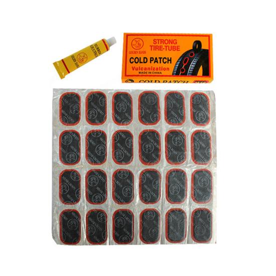 1 Set Rubber Tire Patches Glue Lightweight Portable Strong Sticky Tire Patch Repair