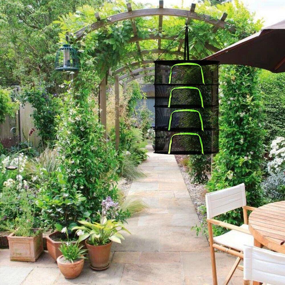 Для растений Подвесная сушилка для бобов с застежкой-молнией Сушильная сетка для трав Подвесная сушилка Сетка для сушки