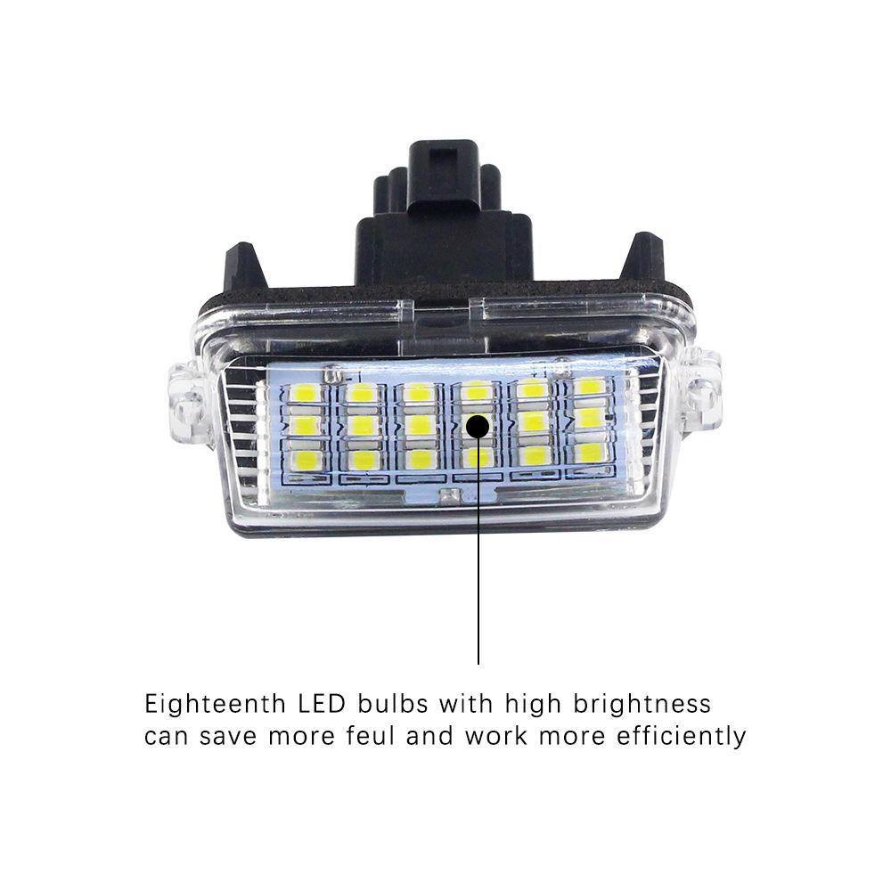 Светодиодная подсветка номерного знака для Toyota Corolla, Camry, YARIS, EZ, VIOS, Avalon