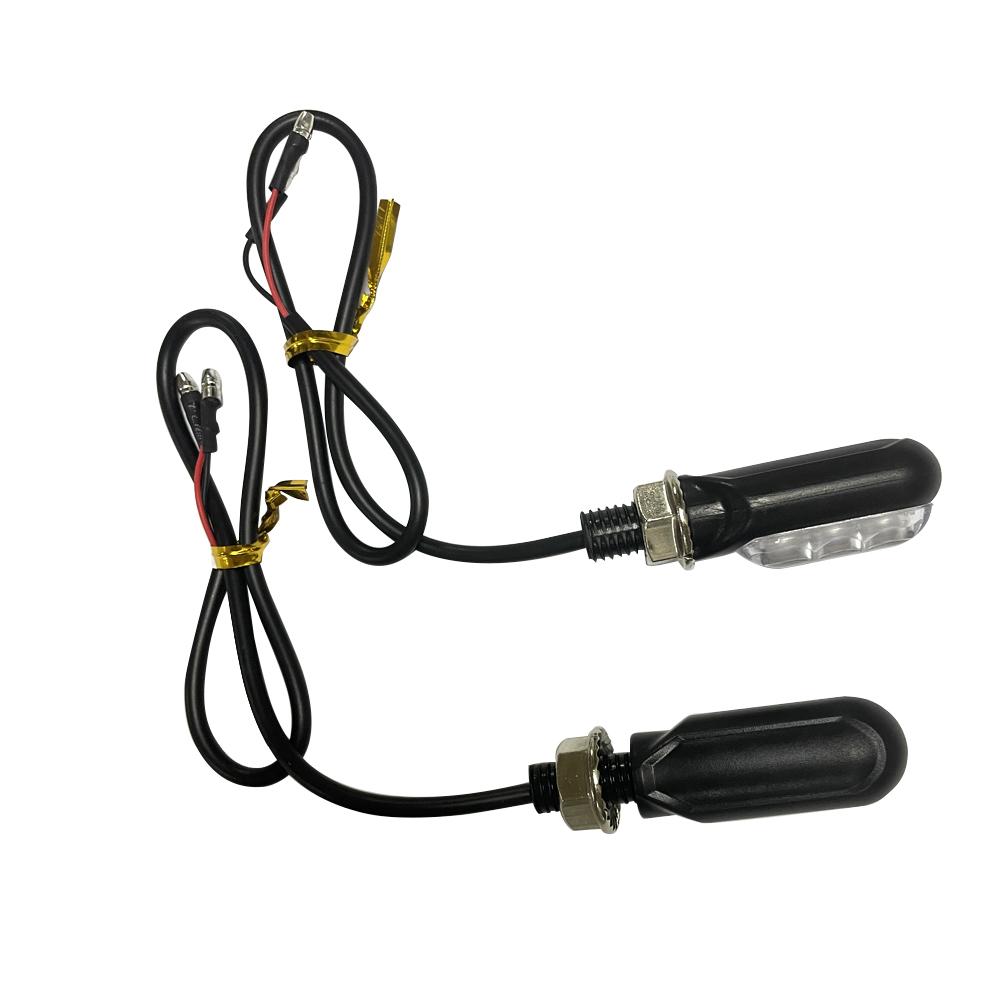 2 шт. 3 светодиода мини 12 В мотоциклетные указатели поворота лампы индикаторы мигалка янтарный мотоцикл