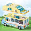SEMBO RV Camping Building Blocks Street Scene Picnic DIY Tent Assembly Model Toys Desktop Decoration Children's Christmas Gift
