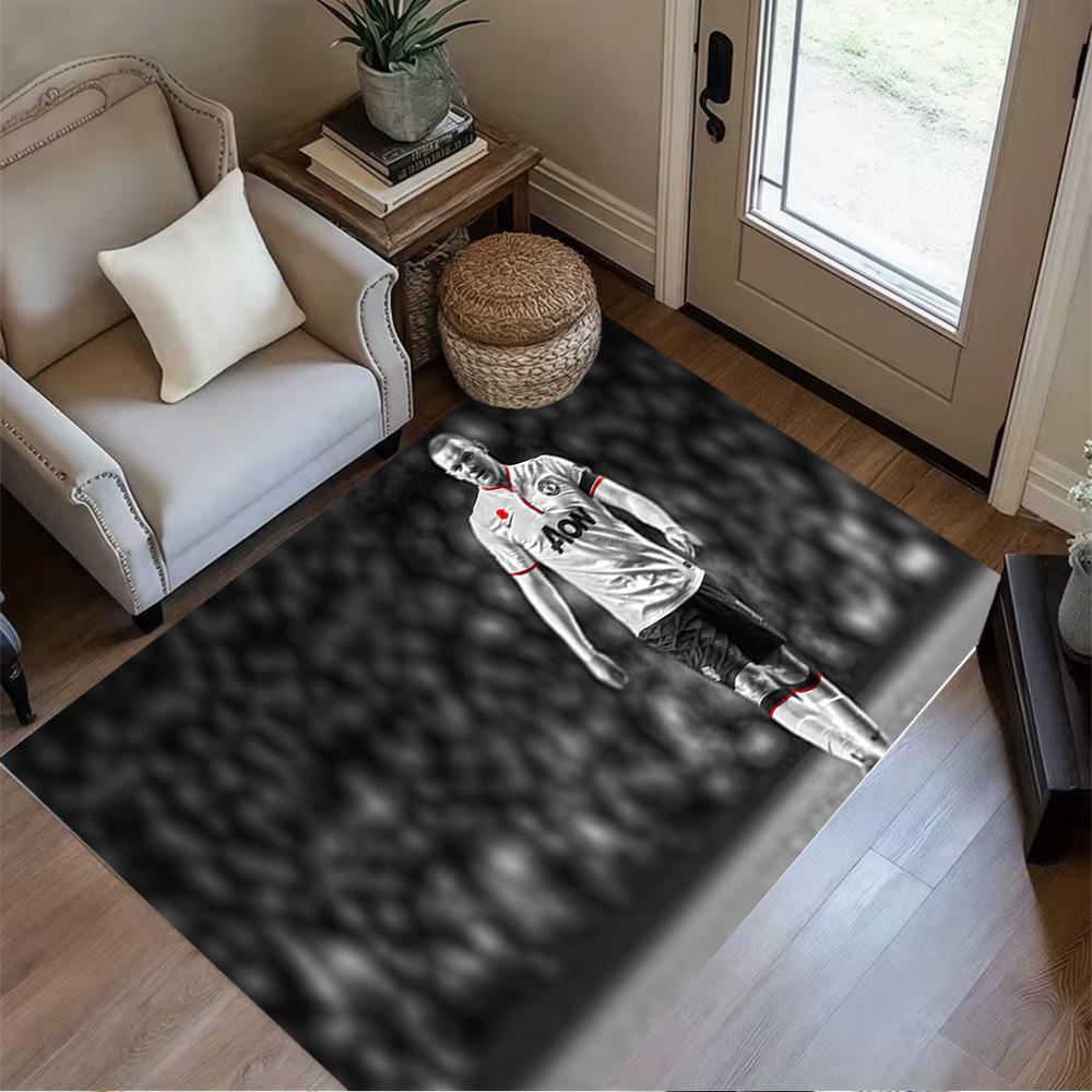 Sports Team Celebration Floor Rug Office Rug Suitable for Entryway Hallway Kitchen Living Rooms Antislip Carpet Decorate Offices